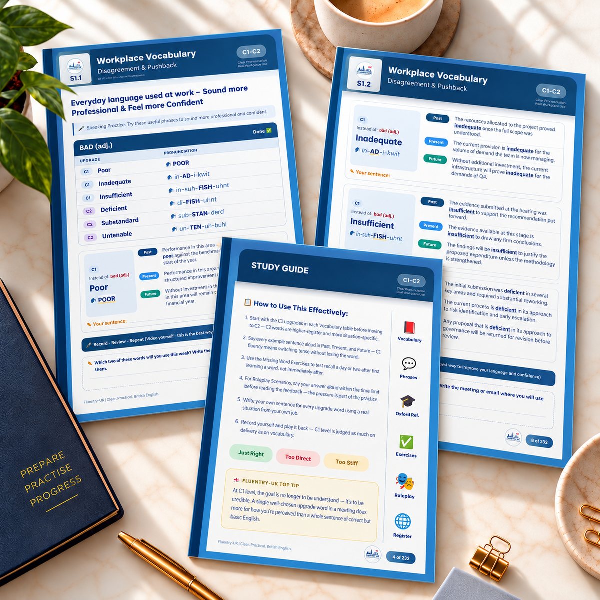C1 Workplace Vocabulary & Communication Toolkit | PDF | Advanced Communication Series | F L U E N T R Y - U K