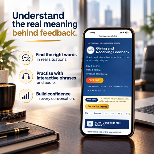 Giving and Receiving Feedback | Interactive Toolkit + PDF | Professional Communication Series | F L U E N T R Y - U K