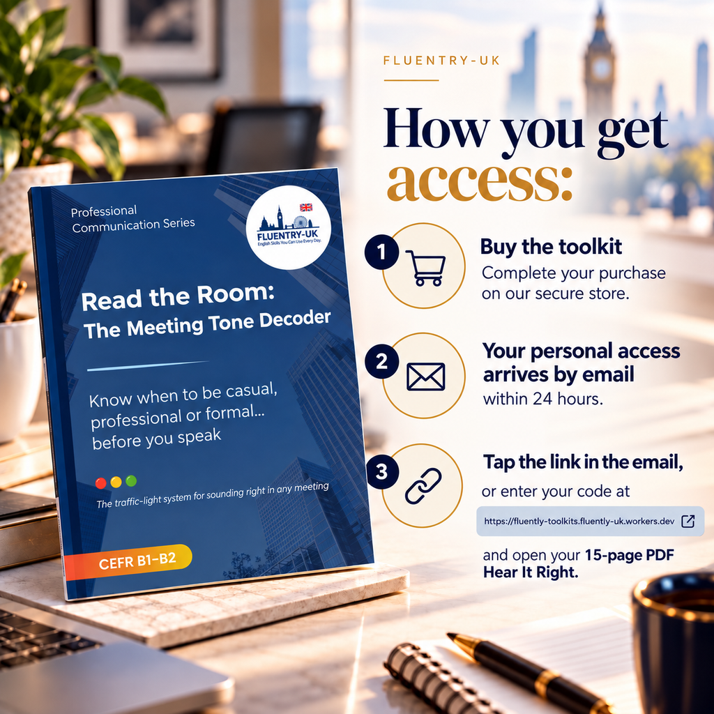 Read the Room: The Meeting Tone Decoder | Interactive Toolkit + PDF | Professional Communication Series | F L U E N T R Y - U K
