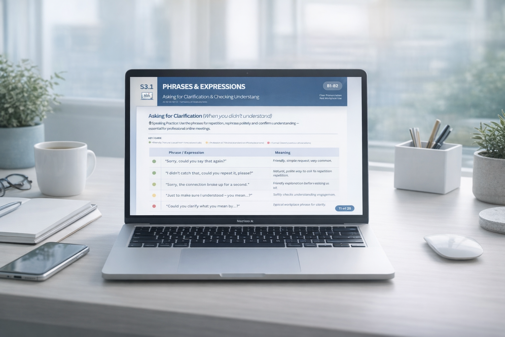 Interview Reset Toolkit — Structured English for Tech & Corporate Interviews