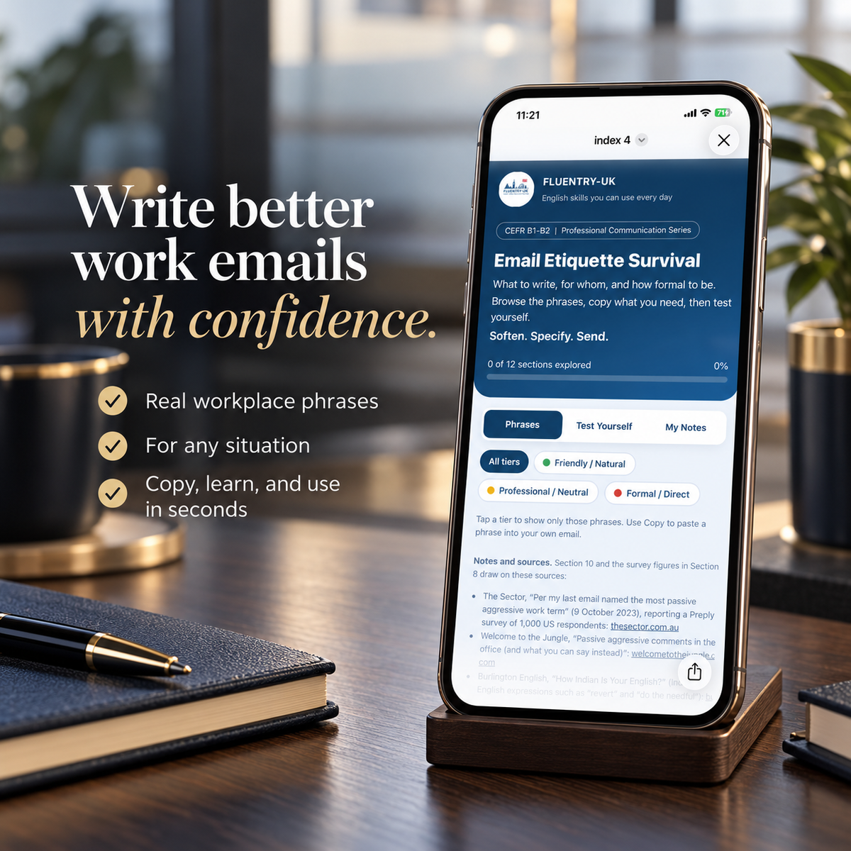 Email Etiquette Survival Toolkit | Interactive Toolkit + PDF | Professional Communication Series | F L U E N T R Y - U K