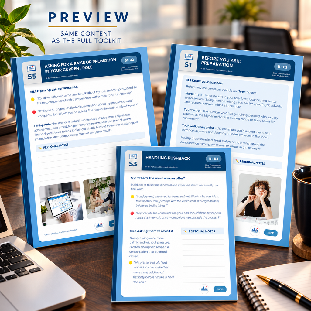 Salary & Promotion Conversation Scripts | PDF | Professional Communication Series | F L U E N T R Y - U K