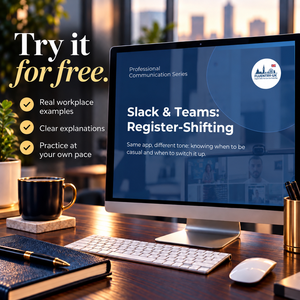 Slack & Teams: Register-Shifting | PDF | Professional Communication Series | F L U E N T R Y - U K
