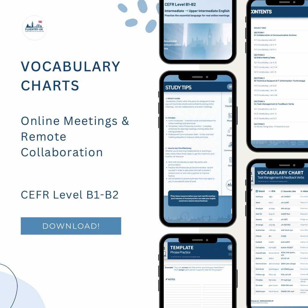 Workplace Vocabulary Toolkit — British English for Non-Native Professionals