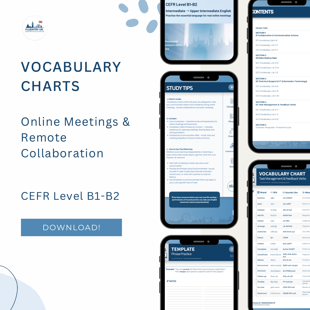 Workplace Vocabulary Toolkit — British English for Non-Native Professionals