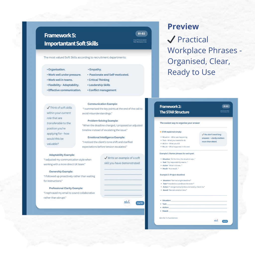 Interview Reset Toolkit — Structured English for Tech & Corporate Interviews